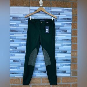 Polo Ralph Lauren Sz 4 Jodhpurs Equestrian Stretch Riding  Pants Dark Green NWT